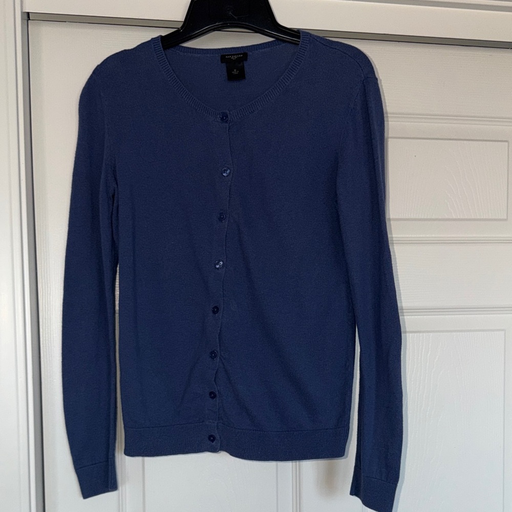 Banana Republic Navy Cardigan Sweater
